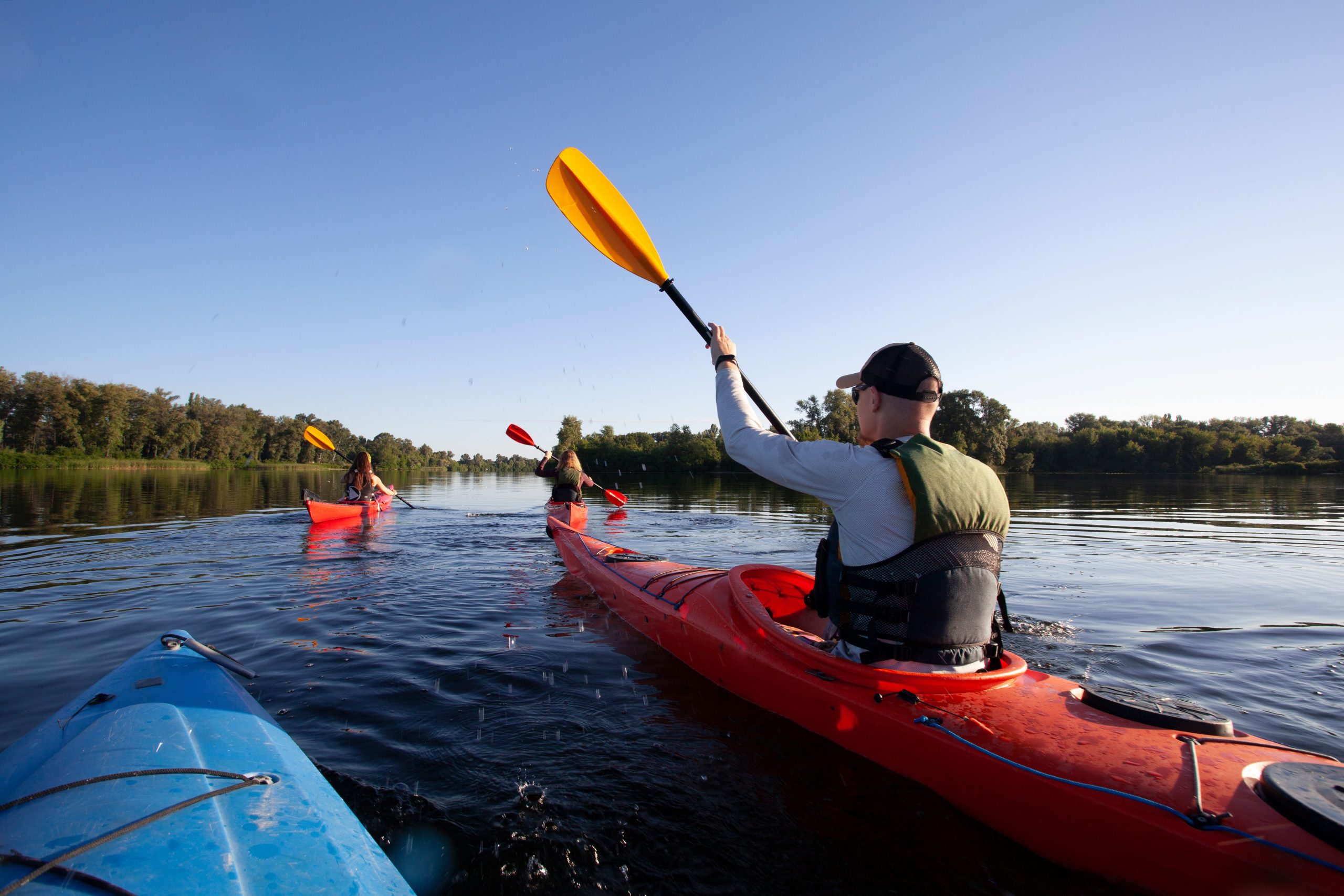 Kayaking and paddle boarding at Evergreen Lake Colorado
